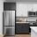 Photo of kitchen with french door refrigerator and stainless appliances