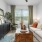 Living room with oversized window and modern decor